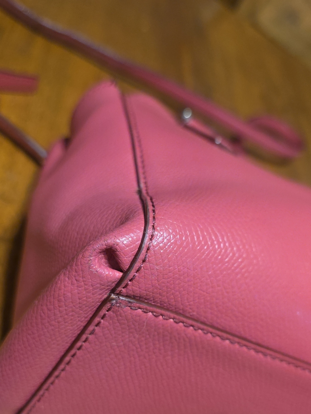 Coach Mini Christie Carryall Pebbled Leather Tote Bag in Pink - Picture 6 of 16